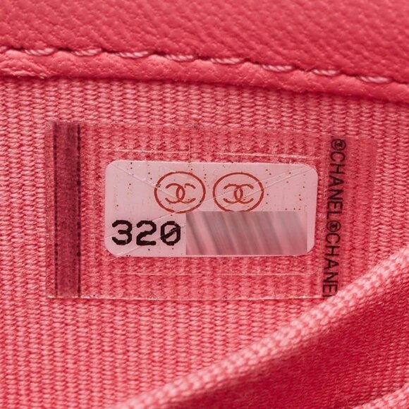 Chanel Coral Quilted Lambskin Leather Mini Trendy CC Clutch with Chain Bag - Picture 9 of 11